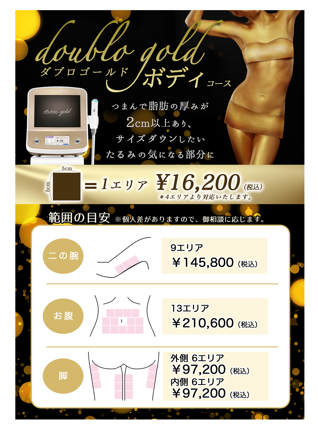 ダブロゴールド ボディコース
