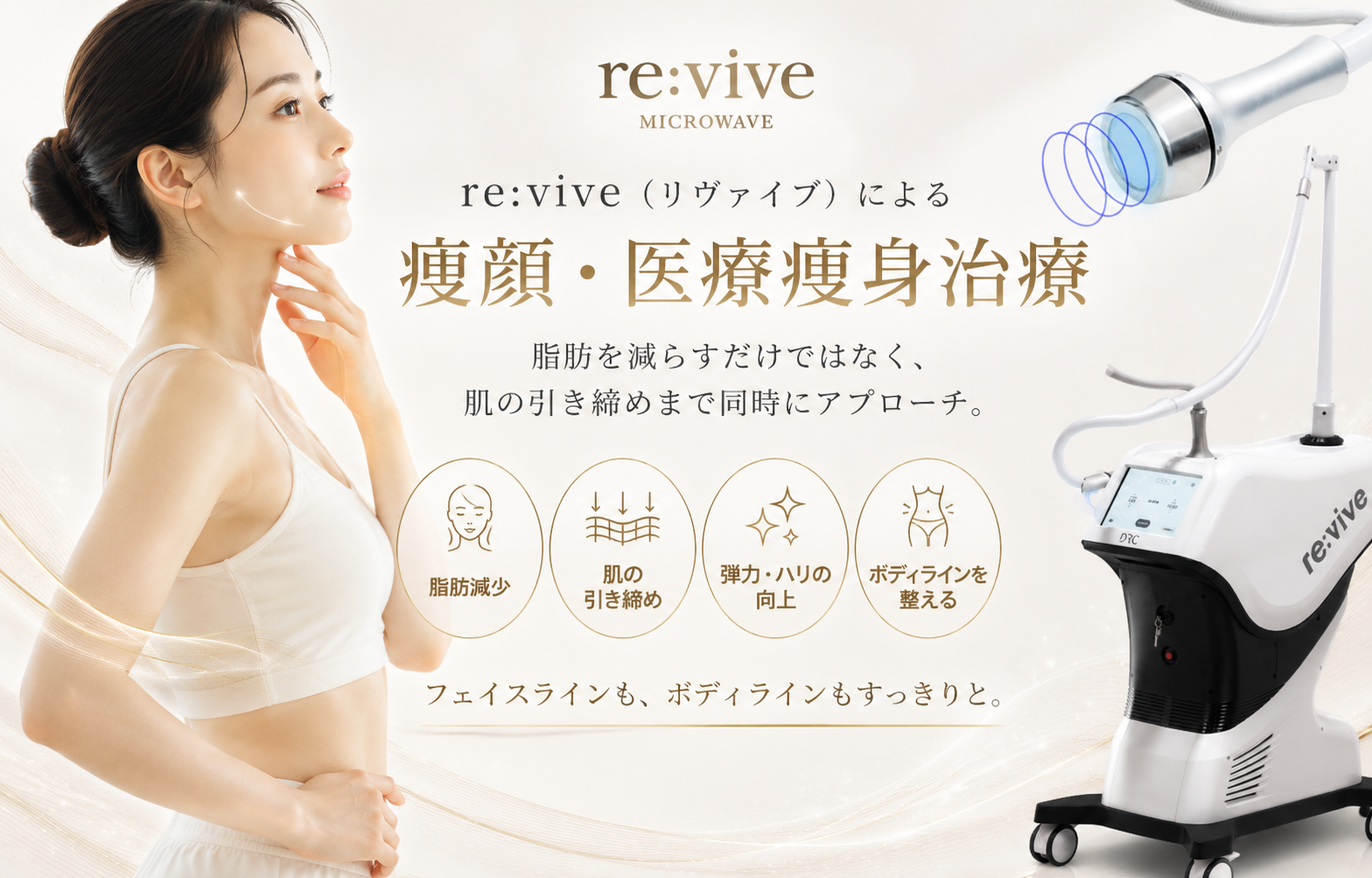 re:vive（リヴァイブ）による痩顔・医療痩身治療